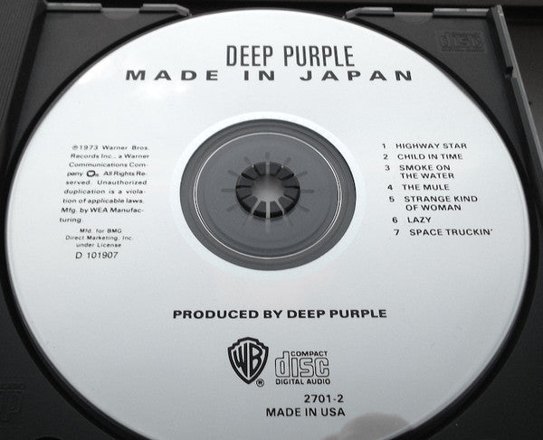Made In Japan (CD) | Near Mint (NM) Near Mint (NM) - ROCK / USED *NEAR MINT*