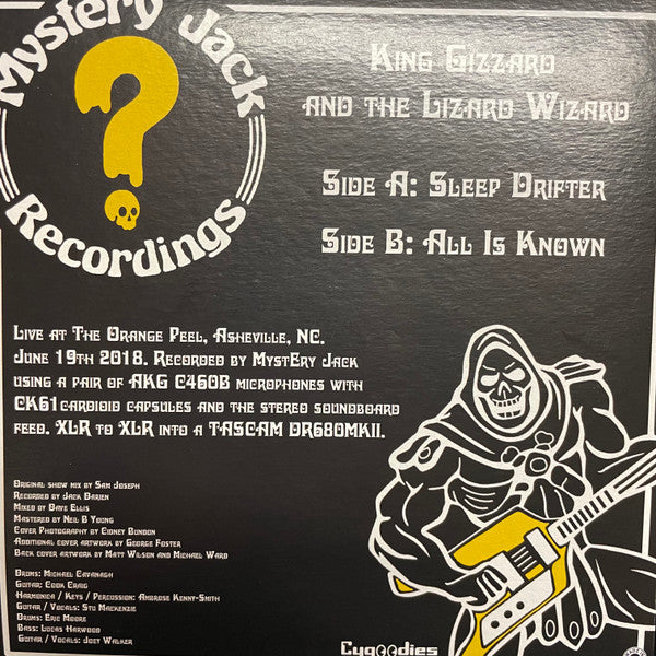 King Gizzard And The Lizard Wizard - Live In Asheville '19 (COLOR VINYL 2xLP) | USED - ROCK / USED *NEAR MINT*