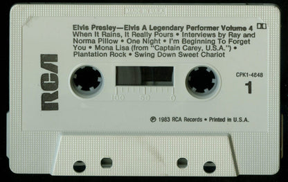 Elvis Presley - A Legendary Performer - Volume 4 (CASSETTE) | Near Mint (NM) Near Mint (NM) - ROCK / USED *NEAR MINT*