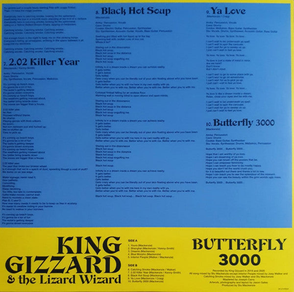 King Gizzard And The Lizard Wizard - Butterfly 3000 (RED VINYL LP) | USED - ROCK / USED *NEAR MINT*
