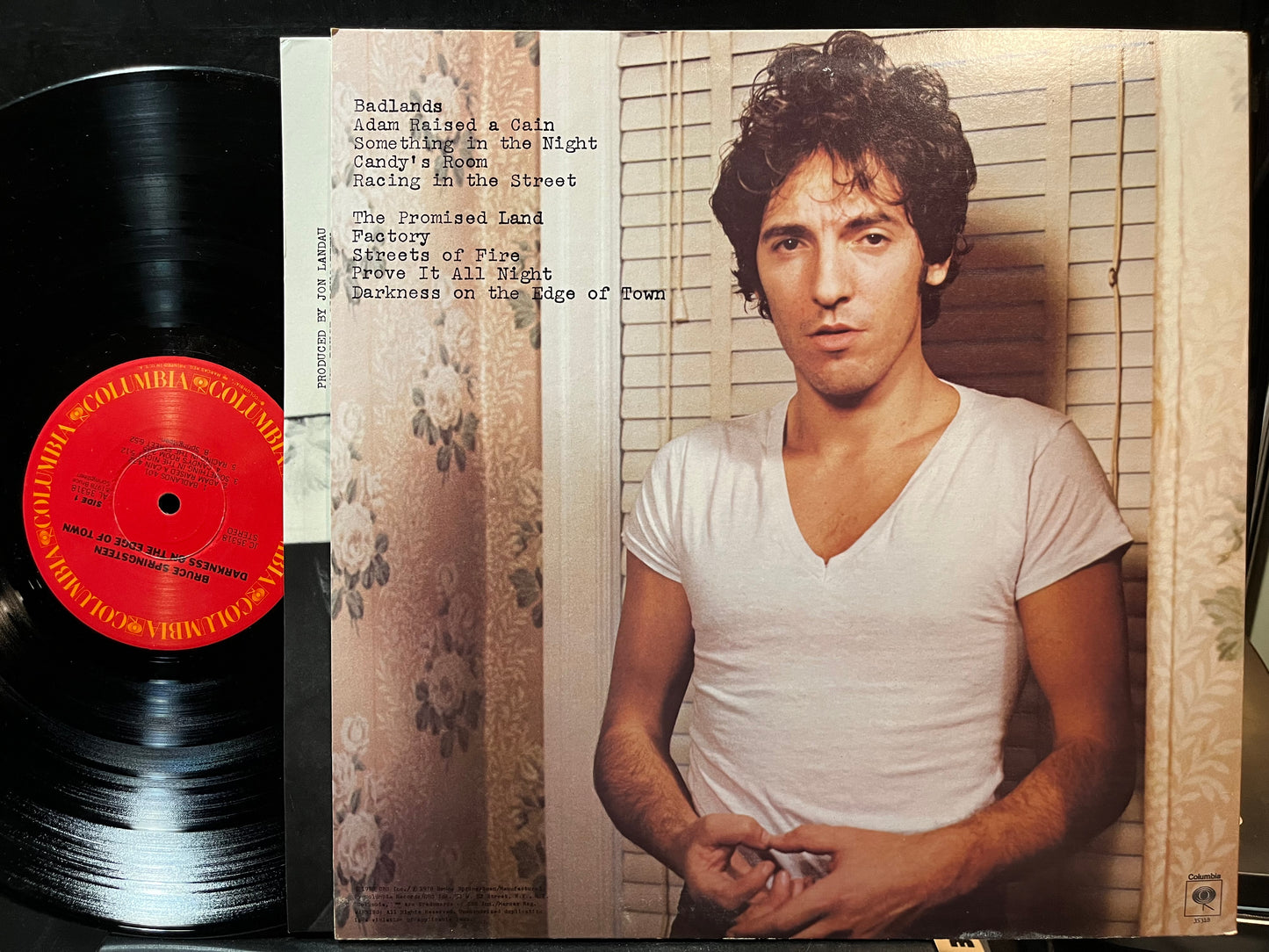 Bruce Springsteen - Darkness On The Edge Of Town (VINYL LP COLUMBIA JC 35318 1978) | Near Mint (NM or M-) Near Mint (NM) - ROCK / USED *NEAR MINT*