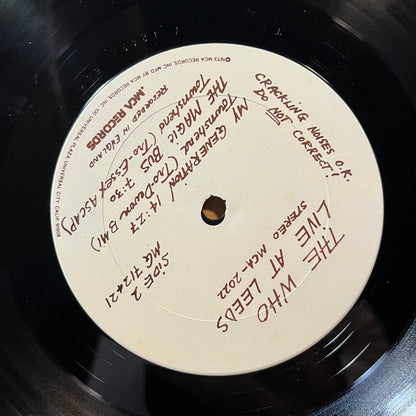 The Who - Live At Leeds (VINYL LP MCA MCA-2022 1973) | USED - ROCK / USED *NEAR MINT*