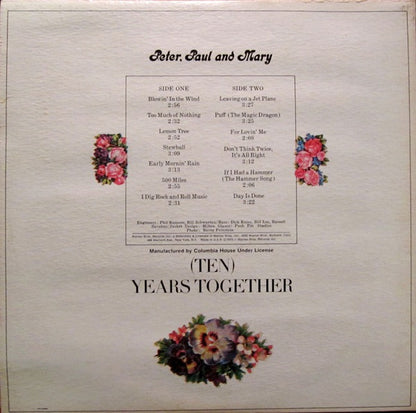 The Best Of Peter, Paul And Mary (Ten) Years Together (VINYL) | Near Mint (NM) Excellent+ (EX+) - ROCK / USED *NEAR MINT*
