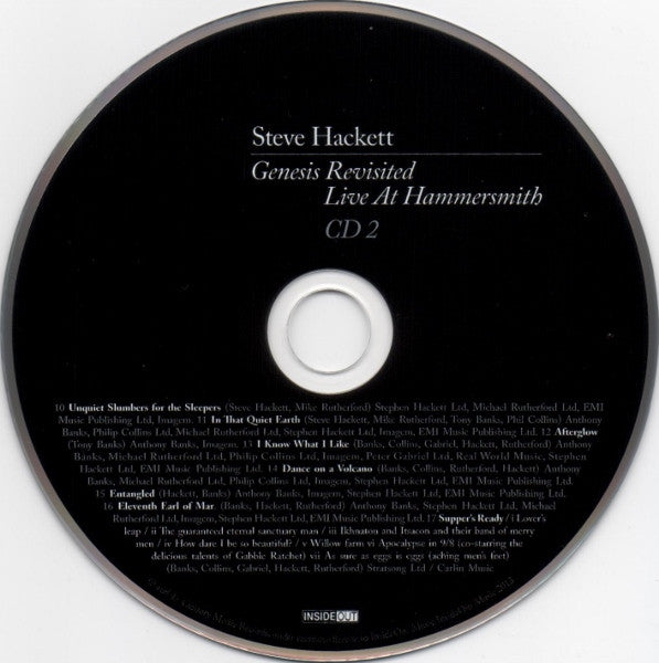 Steve Hackett - Genesis Revisited: Live At Hammersmith (3xCD / 2xDVD) | Near Mint (NM) Near Mint (NM) - ROCK / USED *NEAR MINT*