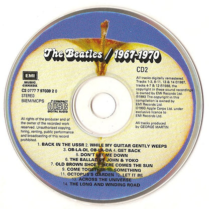 The Beatles - 1967-1970 (2xCD CANADA) | Near Mint (NM) Near Mint (NM) - ROCK / USED *NEAR MINT*