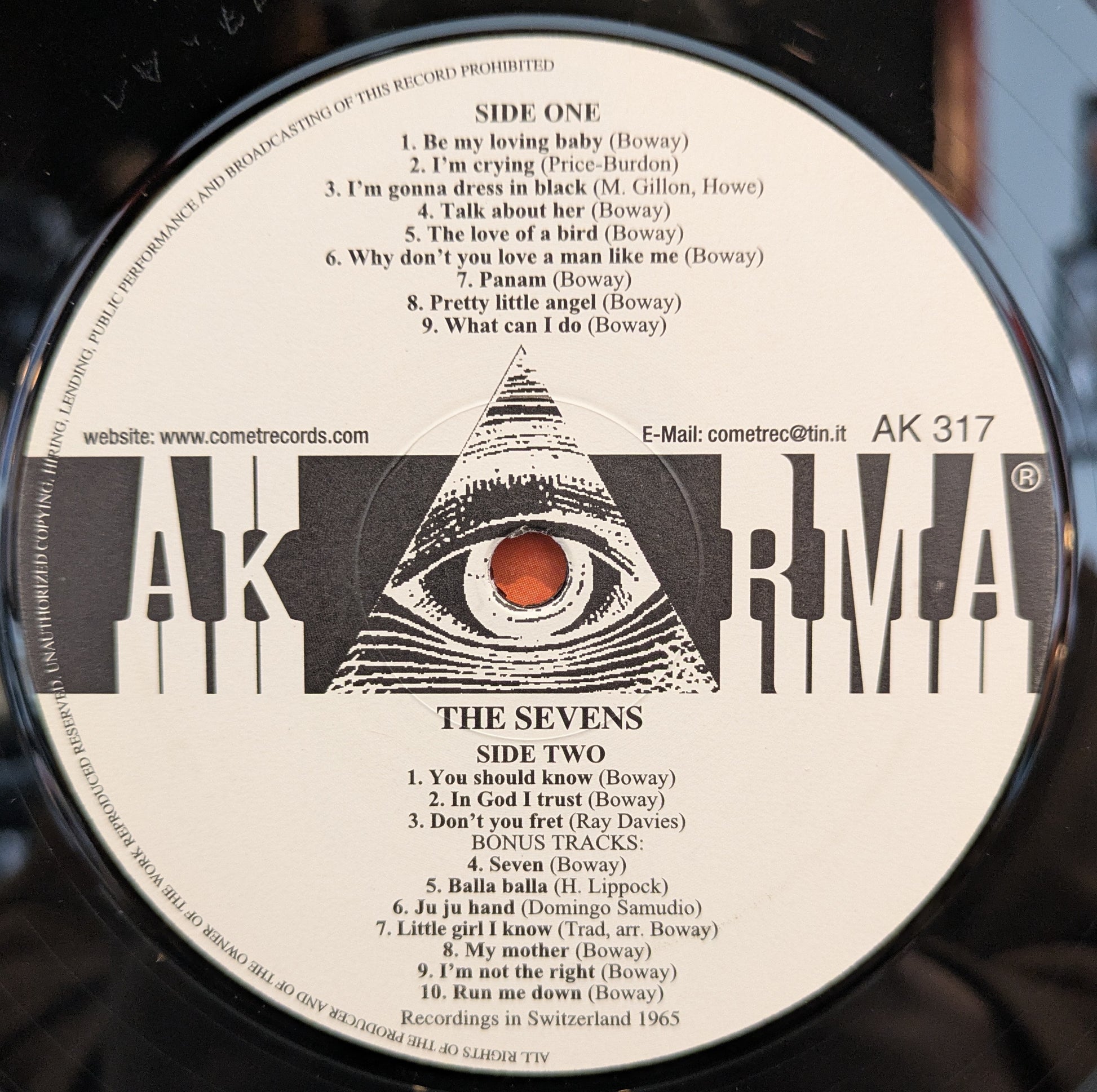 The Sevens (VINYL) | Near Mint (NM) Near Mint (NM) - ROCK / USED *NEAR MINT*