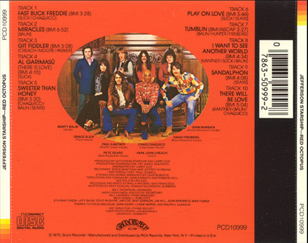 Jefferson Starship - Red Octopus (CD) | Near Mint (NM) Excellent (EX) - ROCK / USED *NEAR MINT*