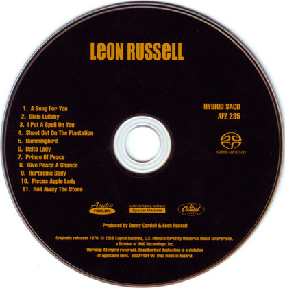 Leon Russell - Leon Russell *HYBRID SACD/NUMBERED* | Near Mint (NM) Near Mint (NM) - ROCK / USED *NEAR MINT*