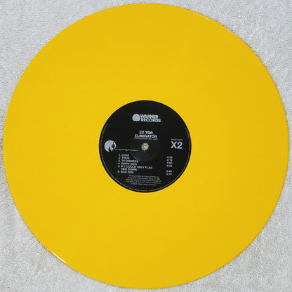 ZZ Top - Eliminator (YELLOW VINYL) | Near Mint (NM or M-) Near Mint (NM) - ROCK / USED * NEAR MINT*