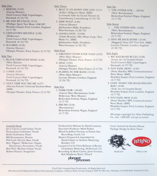 Europe '72 Vol. 2 (4xLP BOX) | Near Mint (NM or M-) Excellent (EX) - ROCK / USED *NEAR MINT*