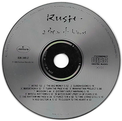 A Show Of Hands (CD) | Near Mint (NM) Near Mint (NM) - ROCK / USED *NEAR MINT*