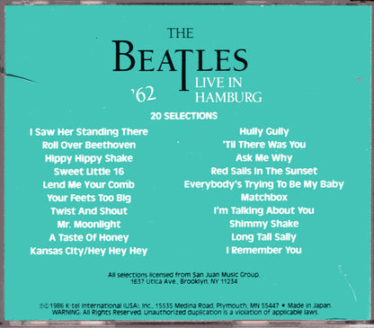 Live In Hamburg '62 (CD) | Near Mint (NM or M-) Near Mint (NM or M-) - ROCK / USED *NEAR MINT*
