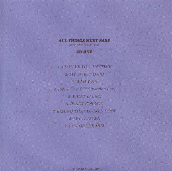 All Things Must Pass (50th Anniversary) (CD BOX SET) | Near Mint (NM) Near Mint (NM) - ROCK / USED *NEAR MINT*