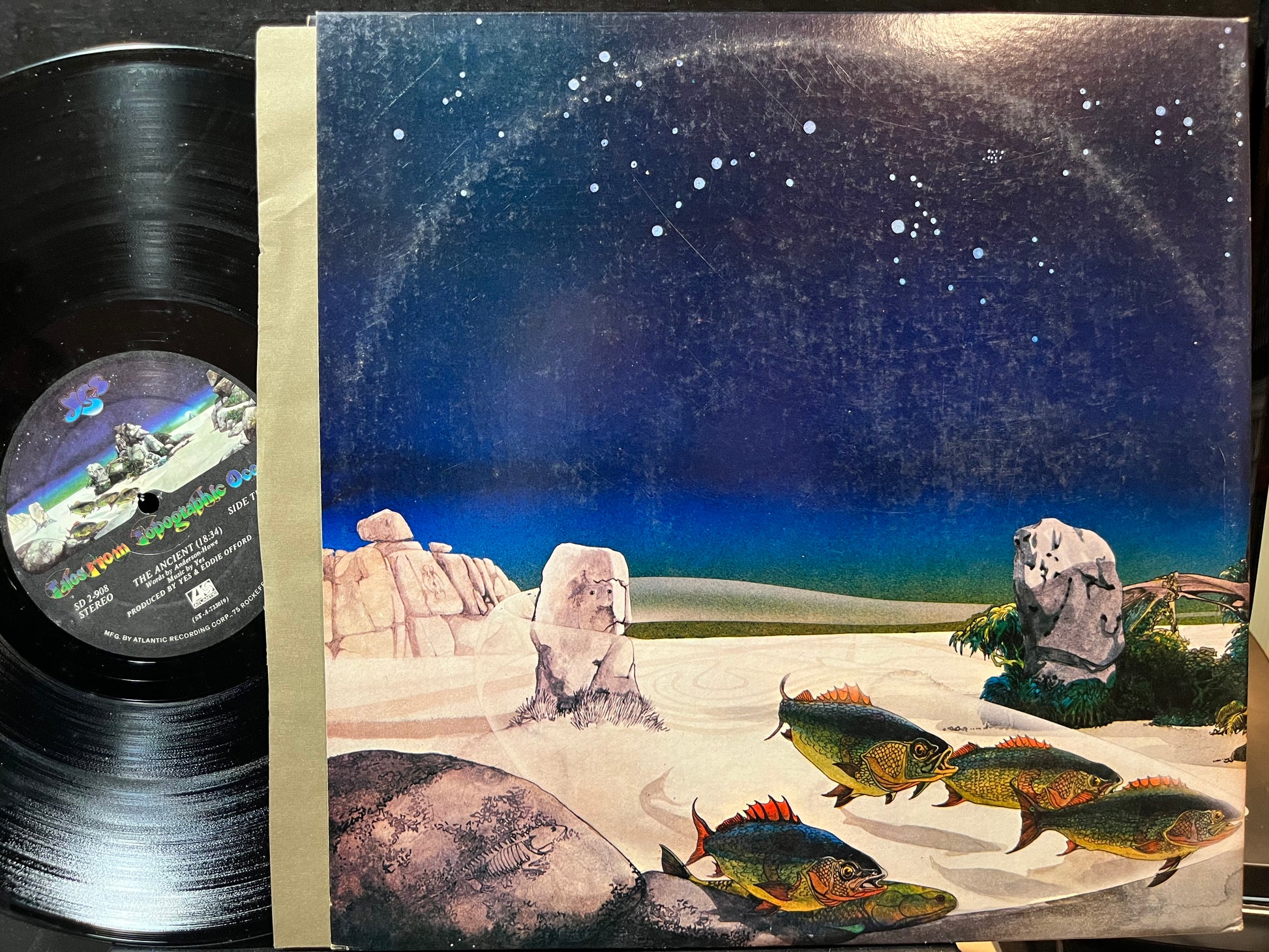 Yes - Tales From Topographic Oceans (VINYL 2xLP ATLANTIC SD 2-908 1974) | USED Near Mint (NM or M-) Excellent (EX) - ROCK / USED *NEAR MINT*