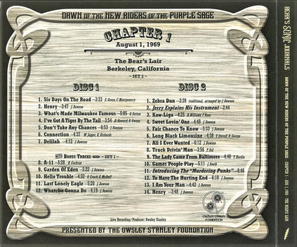Bear's Sonic Journals: Dawn Of The New Riders Of The Purple Sage (4xCD BOX) | Near Mint (NM) Excellent+ (EX+) - ROCK / USED *NEAR MINT*
