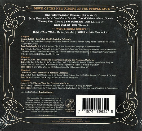 Bear's Sonic Journals: Dawn Of The New Riders Of The Purple Sage (4xCD BOX) | Near Mint (NM) Excellent+ (EX+) - ROCK / USED *NEAR MINT*