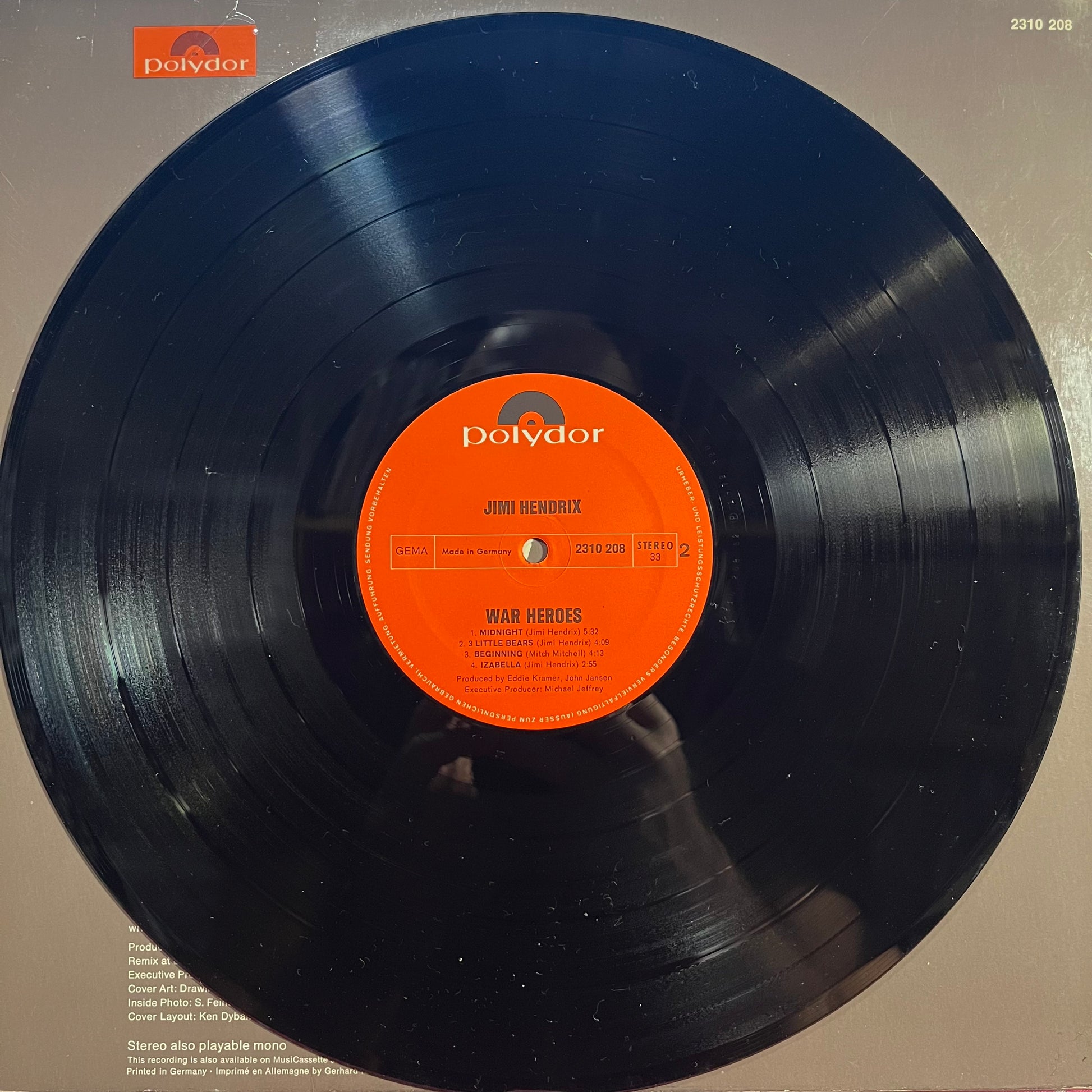 Jimi Hendrix - War Heroes *NETHERLANDS* | Near Mint (NM) Near Mint (NM) - ROCK / USED *NEAR MINT*