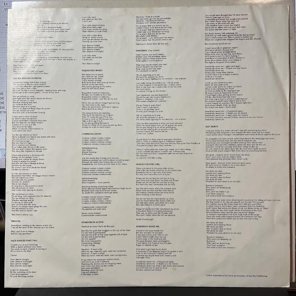 All The Best Cowboys Have Chinese Eyes (VINYL) | Near Mint (NM) Near Mint- (NM-) - ROCK / USED *NEAR MINT*