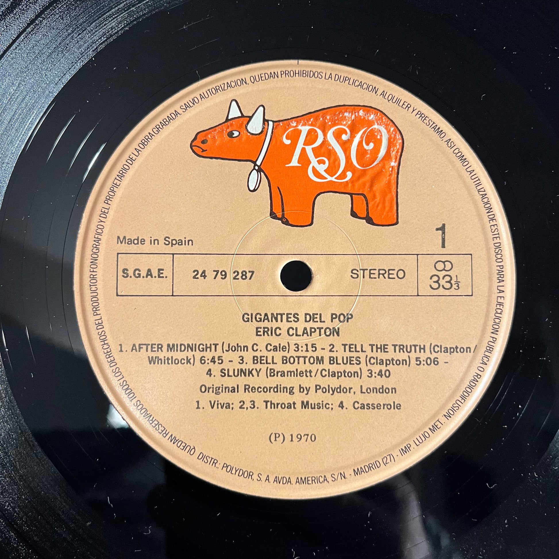 Eric Clapton - Gigantes Del Pop Vol. 22 | Near Mint (NM) Excellent (EX) - ROCK / USED *NEAR MINT*