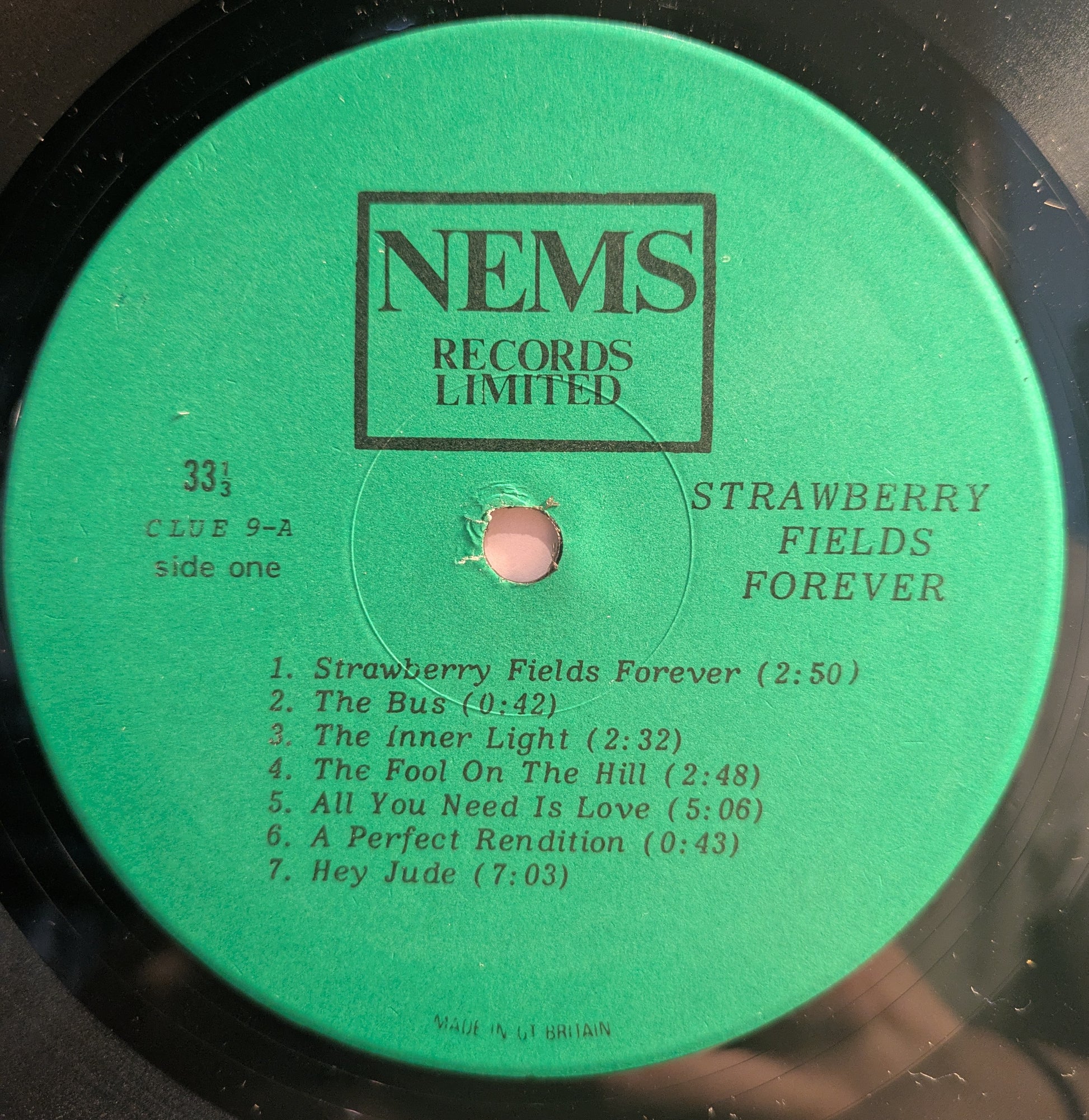 Strawberry Fields Forever (VINYL) | Near Mint (NM) Excellent+ (EX+) - ROCK / USED *NEAR MINT*