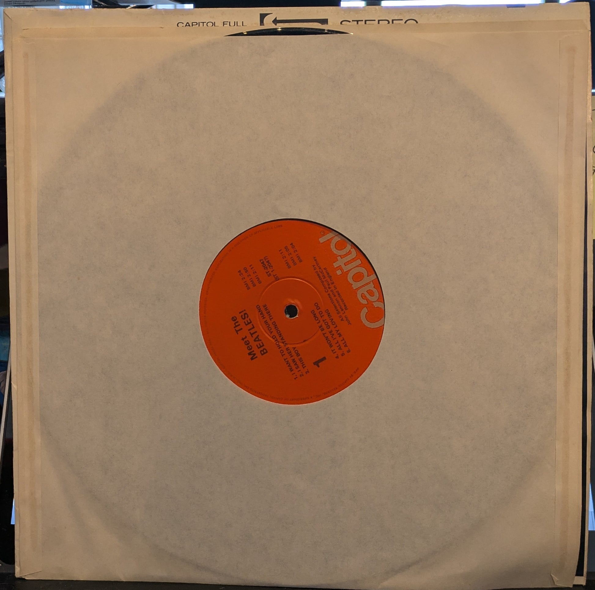 Meet The Beatles! (VINYL)(WINCHESTER REISSUE) | Near Mint (NM) Excellent+ (EX+) - ROCK / USED *NEAR MINT*