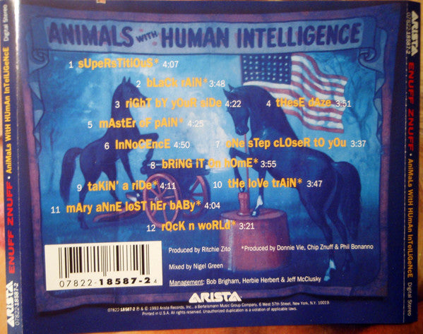 Animals With Human Intelligence (CD) | Near Mint (NM or M-) Near Mint (NM or M-) - ROCK / USED *NEAR MINT*