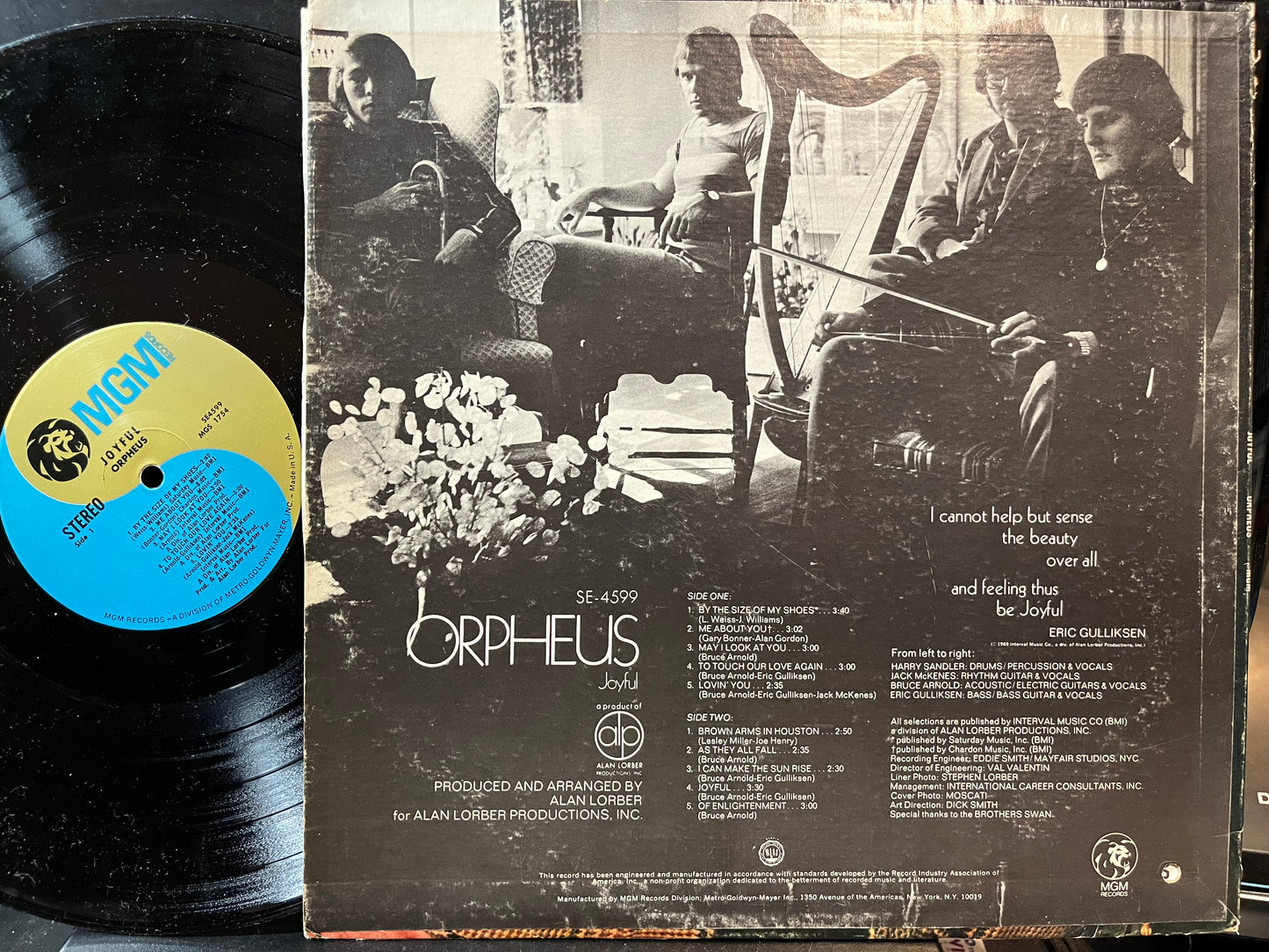 Orpheus (5) - Joyful (VINYL) | Near Mint (NM) Very Good Plus (VG+) - ROCK / USED *NEAR MINT*