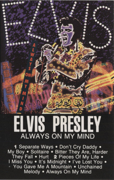 Elvis Presley - Always On My Mind (CASSETTE) | Near Mint (NM) Near Mint (NM) - ROCK / USED *NEAR MINT*