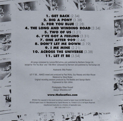 Let It Be... Naked (2xCD) | Near Mint (NM) Near Mint (NM) - ROCK / USED *NEAR MINT*