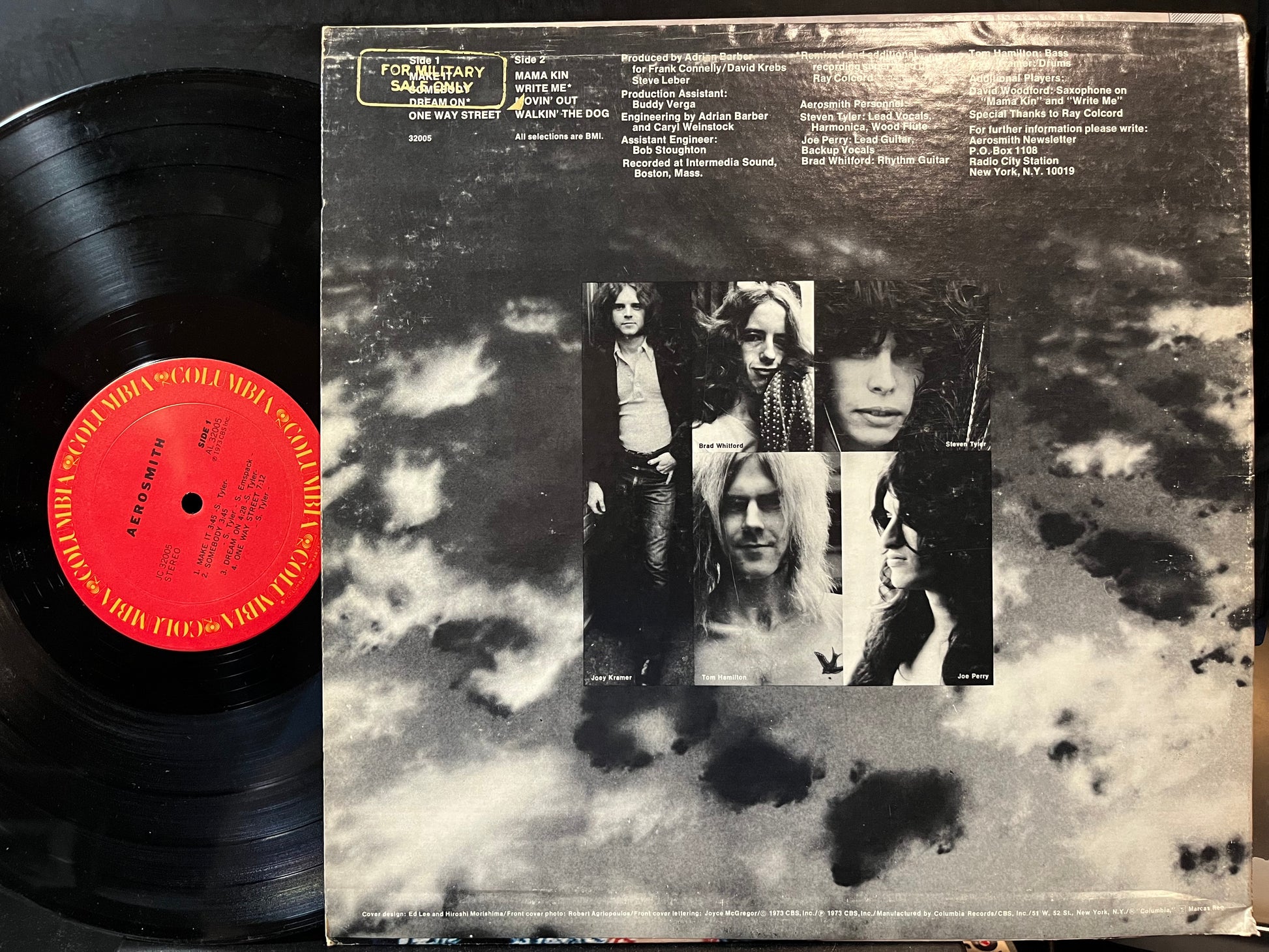 Aerosmith - Aerosmith (VINYL LP MILITARY PROMO COLUMBIA PC 32005) | USED Near Mint (NM or M-) Excellent+ (EX+) - ROCK / USED *NEAR MINT*