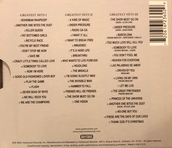 Greatest Hits I II & III (The Platinum Collection) (3xCD) | Near Mint (NM) Near Mint (NM) - ROCK / USED *NEAR MINT*