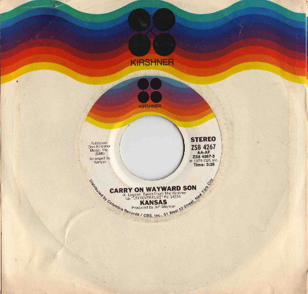 Carry On Wayward Son (7") | Near Mint (NM) Near Mint (NM) - ROCK / USED *NEAR MINT*
