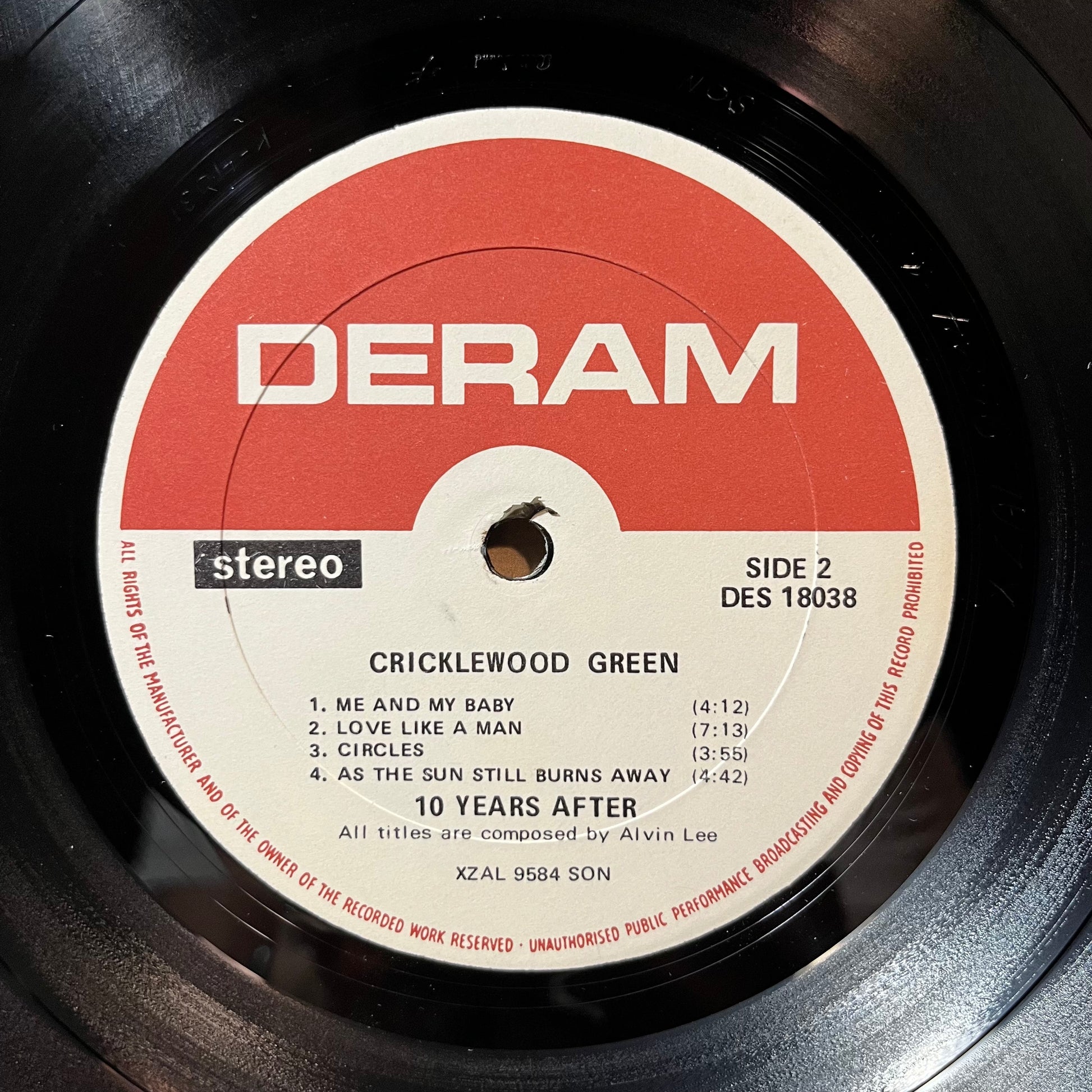 Ten Years After - Cricklewood Green (VINYL LP DERAM DES 18038 1970) | USED Near Mint (NM or M-) Very Good Plus (VG+) - ROCK / USED *NEAR MINT*