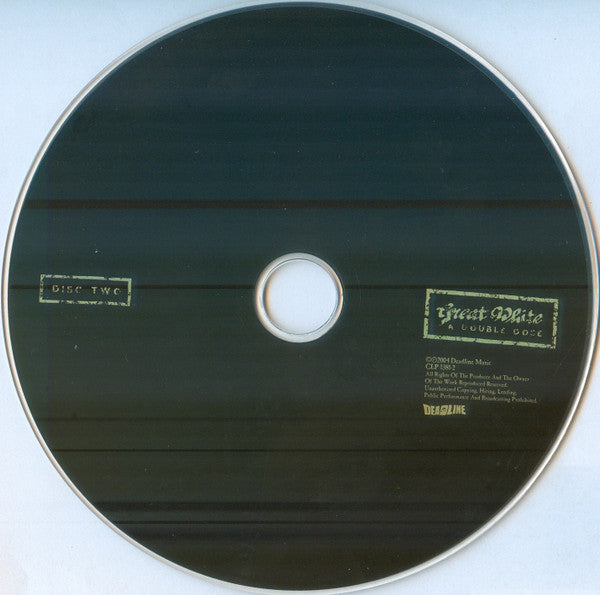 Great White - A Double Dose (2x CD Deadline Music ‎– CLP 1381-2) | USED Near Mint (NM or M-) Near Mint (NM) - ROCK / USED *NEAR MINT*