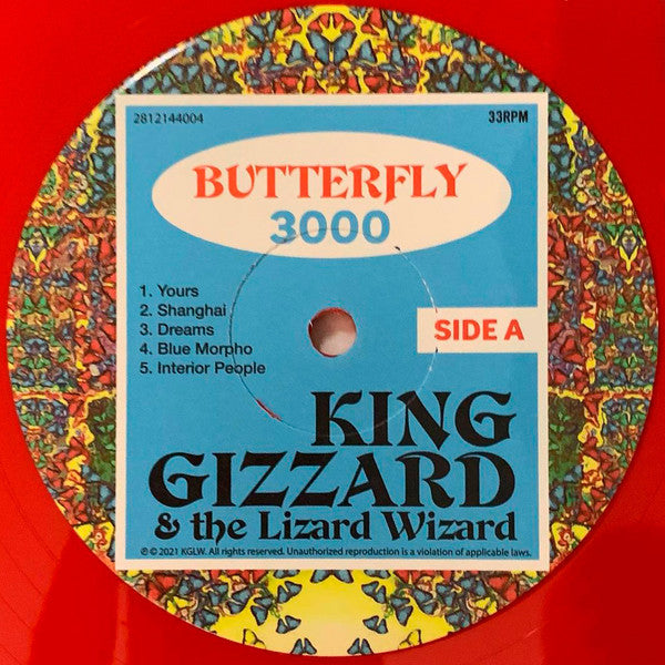 King Gizzard And The Lizard Wizard - Butterfly 3000 (RED VINYL LP) | USED - ROCK / USED *NEAR MINT*