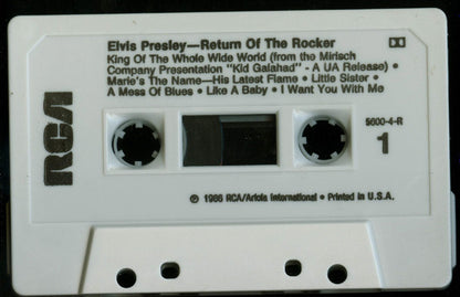 Elvis Presley - Return Of The Rocker (CASSETTE) | Near Mint (NM) Near Mint (NM) - ROCK / USED *NEAR MINT*