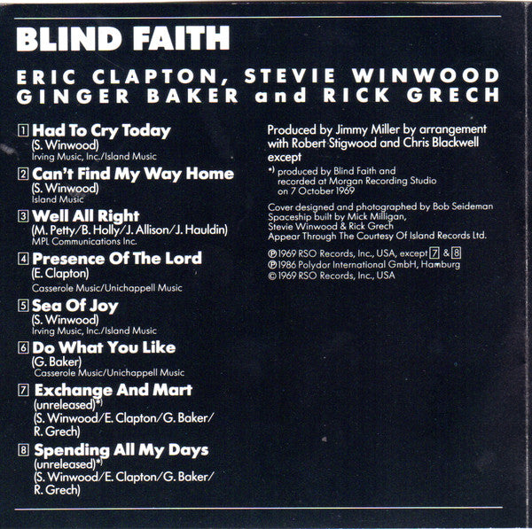 Blind Faith (CD) | Near Mint (NM) Near Mint (NM) - ROCK / USED *NEAR MINT*