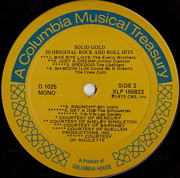 Various - Solid Gold / 30 Original Rock And Roll Hits | Near Mint (NM) Very Good Plus (VG+) - ROCK / USED *NEAR MINT*