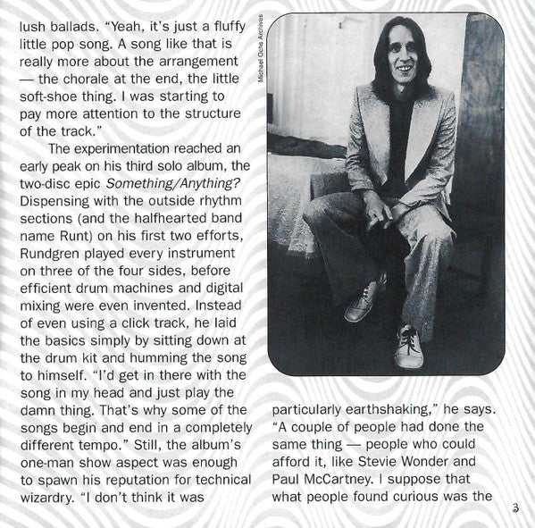 The Very Best Of Todd Rundgren (CD) | Near Mint (NM) Excellent (EX) - ROCK / USED *NEAR MINT*