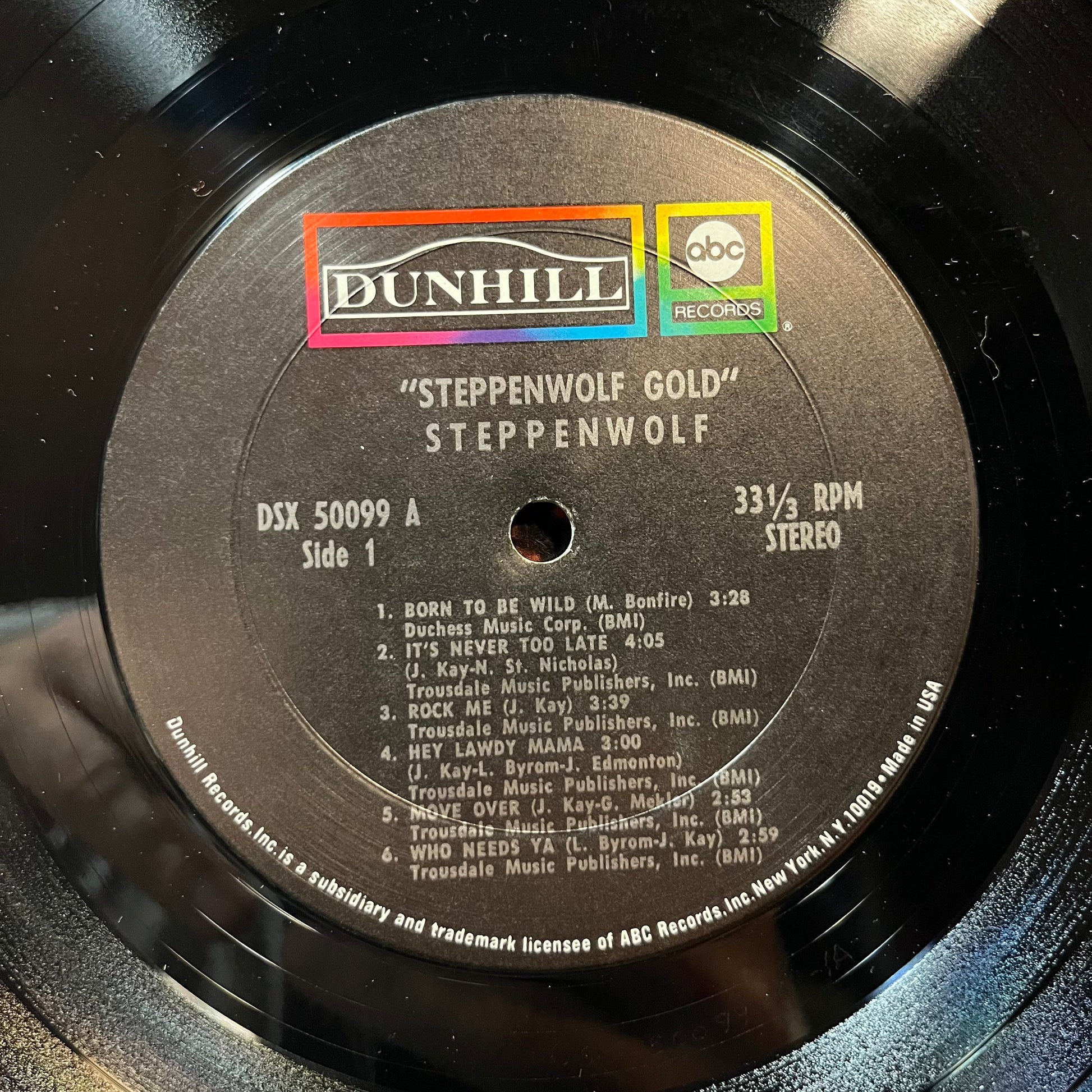Steppenwolf - Gold (Their Great Hits)(VINYL LP ABC DSX 50099 1972) | USED Near Mint (NM or M-) Very Good (VG) - ROCK / USED *NEAR MINT*