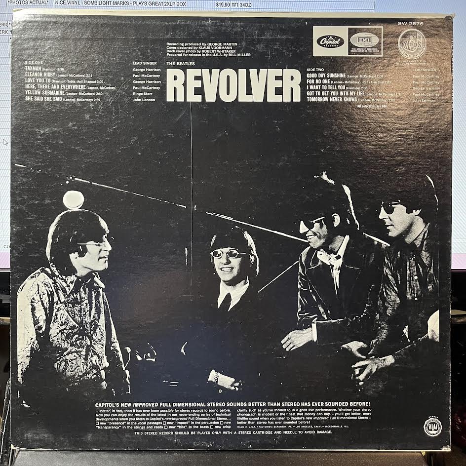 Revolver (VINYL) | Near Mint (NM) Near Mint (NM) - ROCK / USED *NEAR MINT*