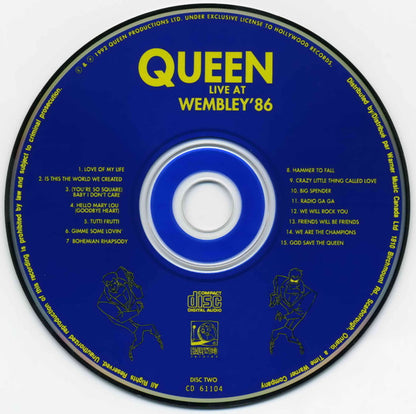 Queen - Live At Wembley '86 (2xCD) | Near Mint (NM) Excellent+ (EX+) - ROCK / USED *NEAR MINT*