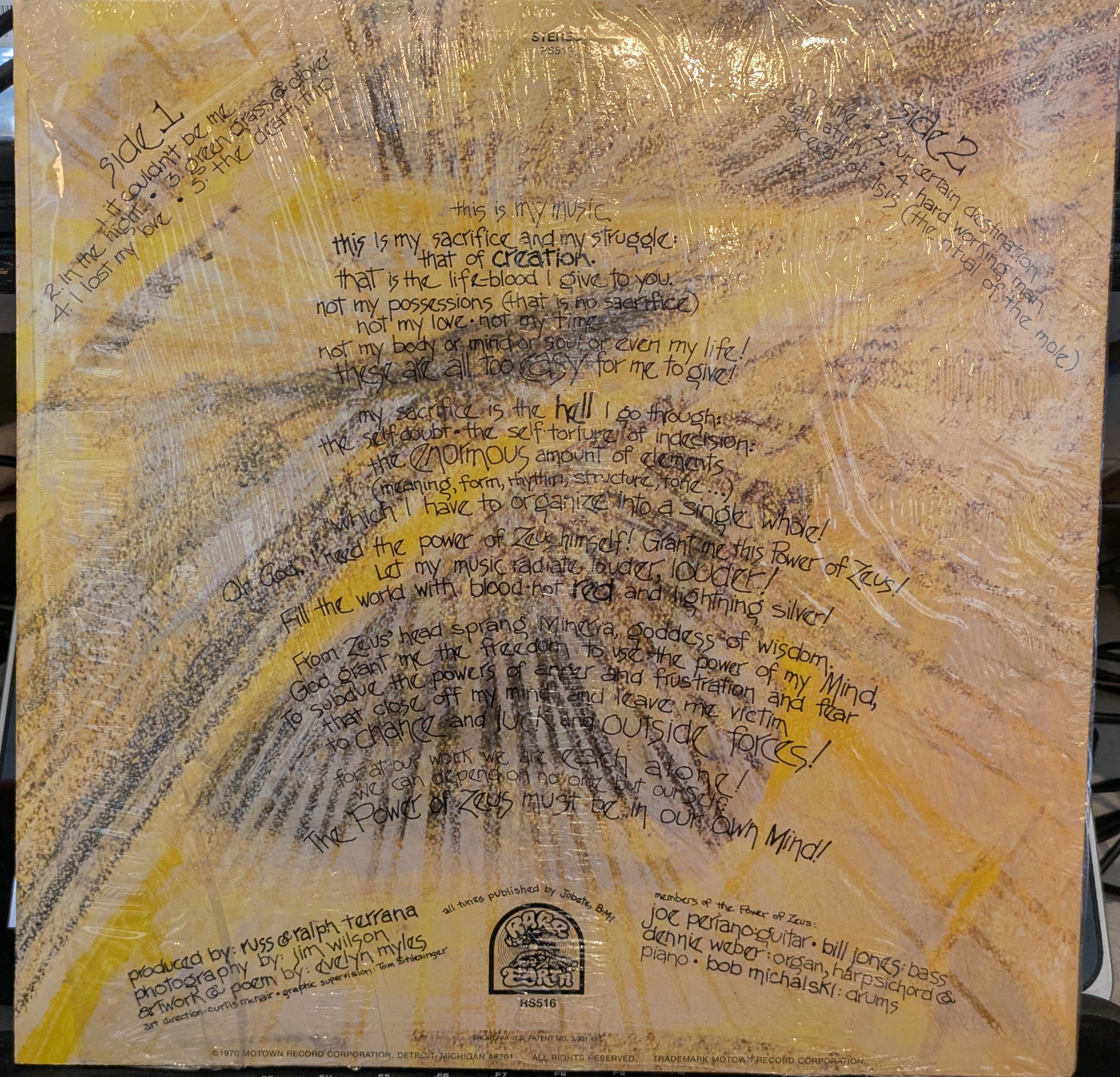 The Gospel According To Zeus (VINYL) | Near Mint (NM) Near Mint (NM) - ROCK / USED *NEAR MINT*