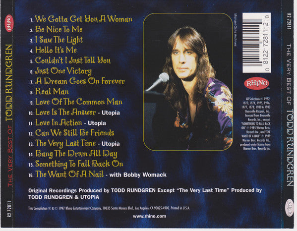 The Very Best Of Todd Rundgren (CD) | Near Mint (NM) Excellent (EX) - ROCK / USED *NEAR MINT*
