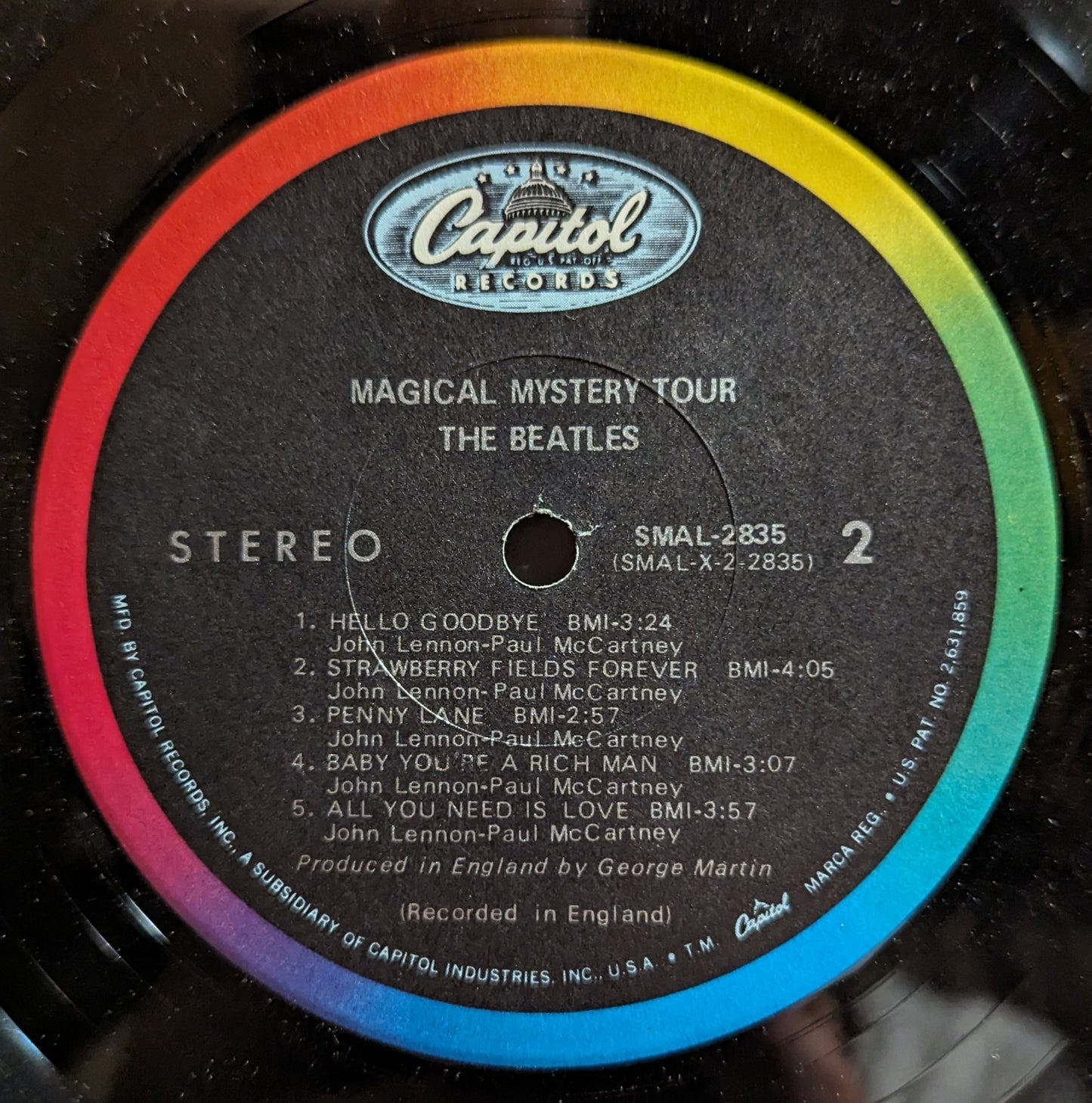 The Beatles Magical Mystery Tour *LOS ANGELES* LP Near Mint (NM or M-) Excellent (EX)