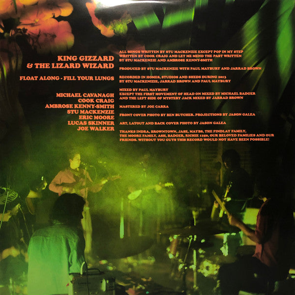 King Gizzard And The Lizard Wizard - Float Along - Fill Your Lungs / Oddments (YELLOW & BLUE W SLOTCHES VINYL 2xLP) | USED - ROCK / USED *NEAR MINT*
