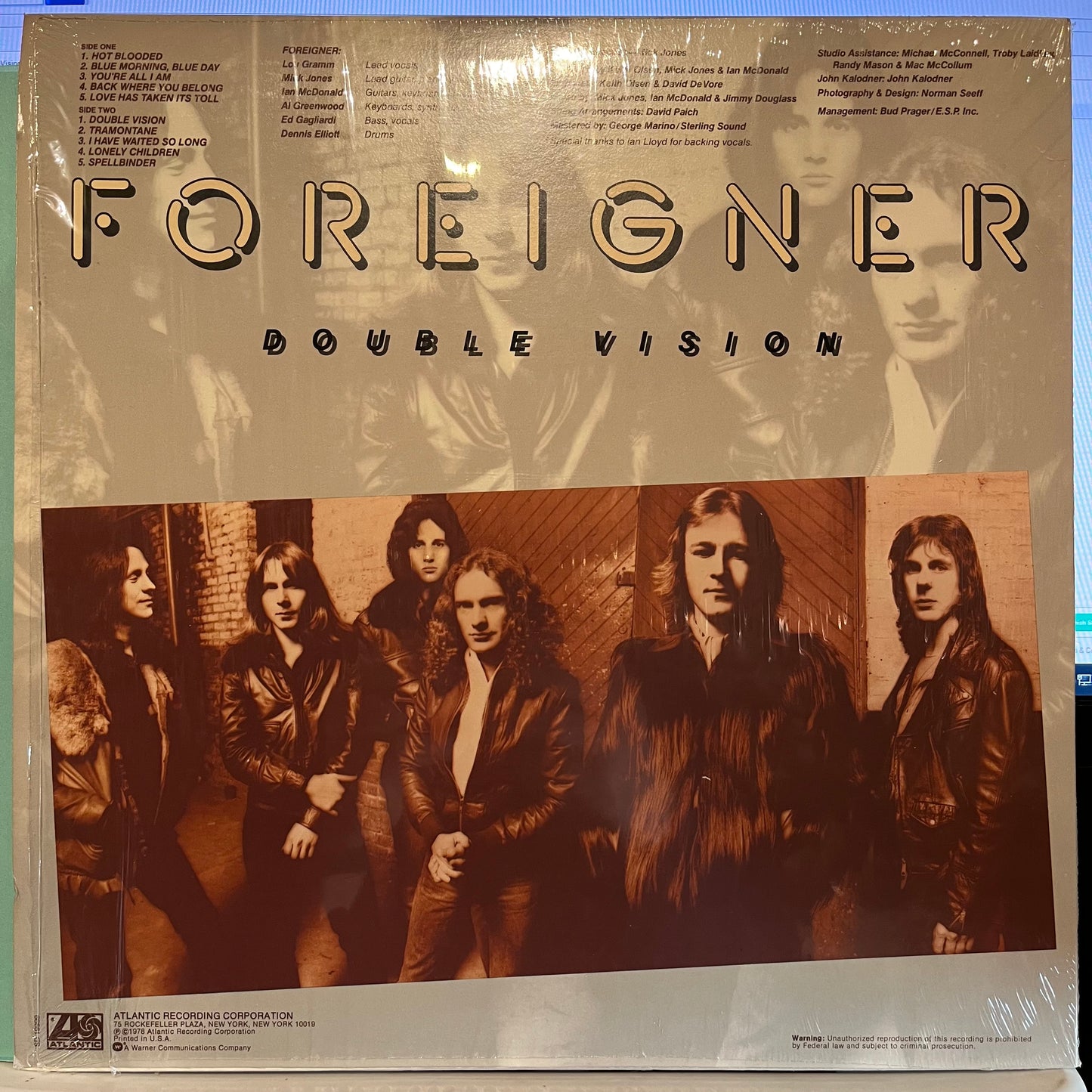 Foreigner Double Vision *SP* LP Near Mint (NM or M-) Near Mint (NM or M-)
