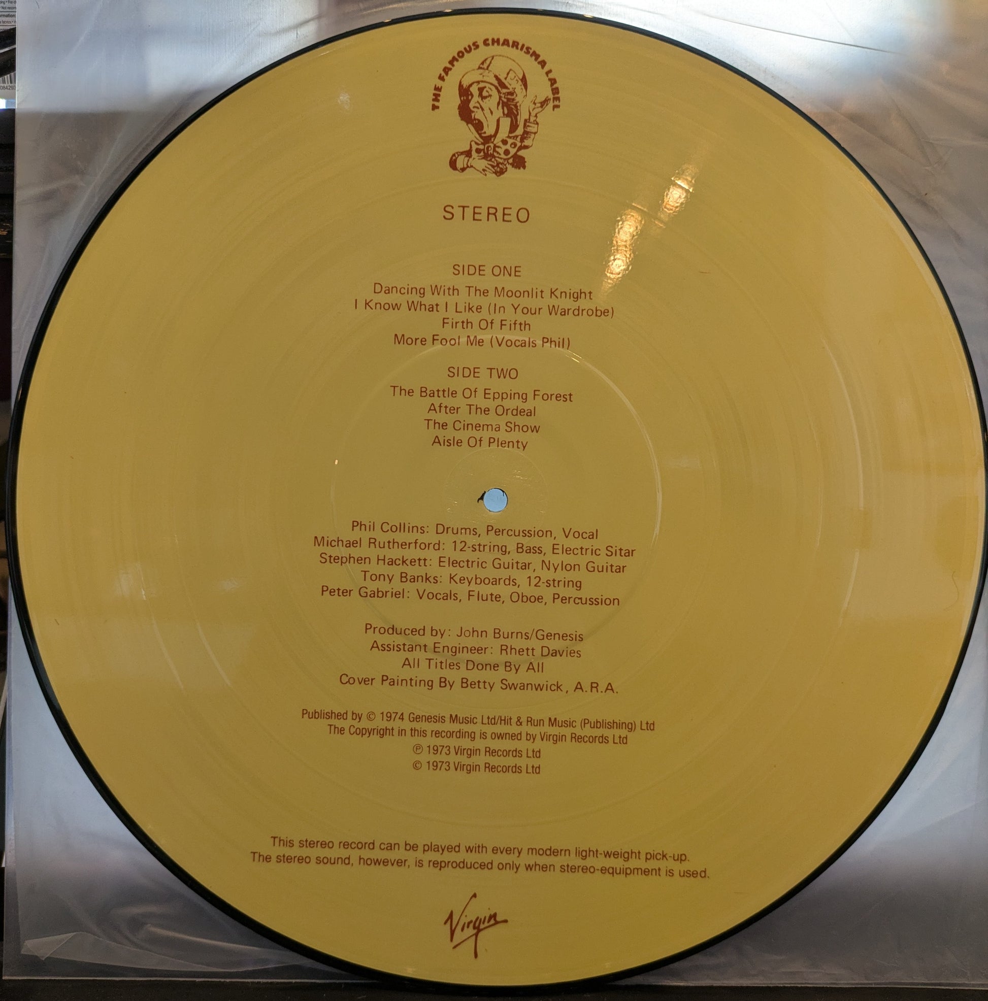 Selling England By The Pound (PICTURE VINYL) | Near Mint (NM) Generic - ROCK / USED *NEAR MINT*