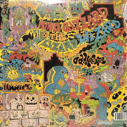 King Gizzard And The Lizard Wizard - Float Along - Fill Your Lungs / Oddments (YELLOW & BLUE W SLOTCHES VINYL 2xLP) | USED - ROCK / USED *NEAR MINT*