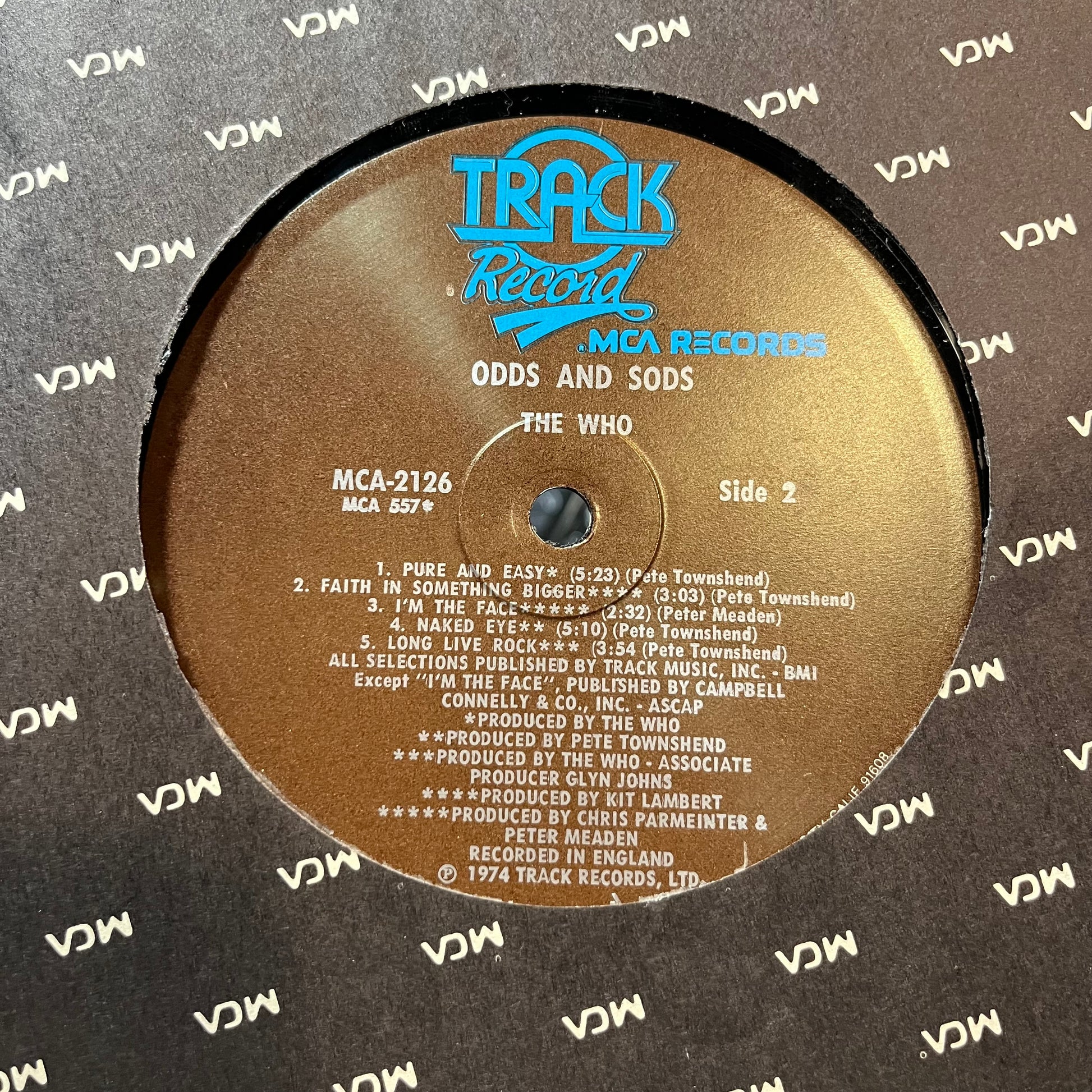 The Who - Odds & Sods (VINYL LP MCA MCA-2126 1974) | USED - ROCK / USED *NEAR MINT*